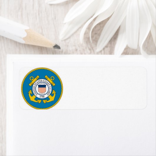 adresetiketten van de kustwacht etiket (Insitu)