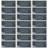 Adresetiketten van de marineblauw-goudweddenschap sticker