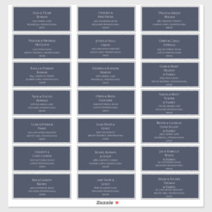 Adresetiketten van de marinebruiloft sticker