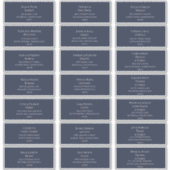 Adresetiketten van de marinebruiloft sticker (Voorkant)