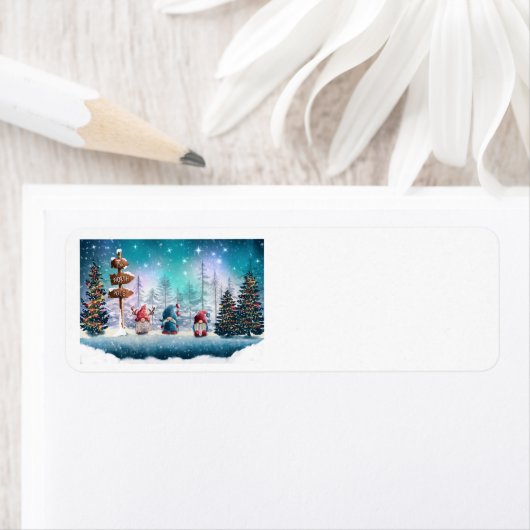 Adresetiketten van de Noordpool Etiket (Insitu)