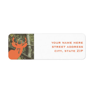 Adresetiketten van de Oranje Birthday-partij voor  Etiket