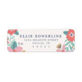 Adresetiketten van de tuin etiket (Voorkant)