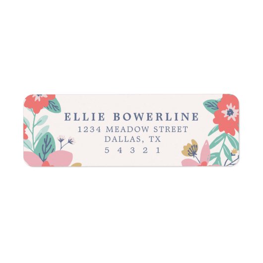 Adresetiketten van de tuin etiket (Voorkant)