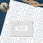 Adresetiketten van de witte marinesovenlegger sticker