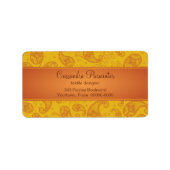 Adresetiketten van de zogenaamde Paisley Etiket (Voorkant)