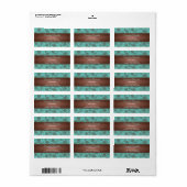 Adresetiketten van de zogenaamde Paisley Etiket (Full Sheet)