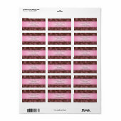 Adresetiketten van de zogenaamde Paisley Etiket (Full Sheet)