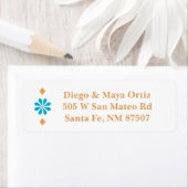 Adresetiketten van de Zuidwestelijke Santa Fe Etiket (Insitu)