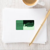 Adresetiketten van gebergte etiket (Insitu)