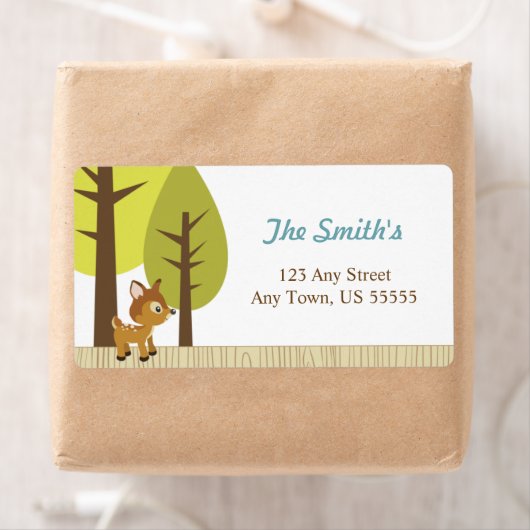 Adresetiketten van herten etiket (Insitu)