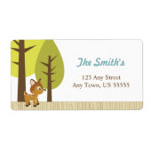 Adresetiketten van herten etiket (Voorkant)