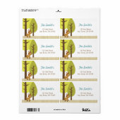 Adresetiketten van herten etiket (Full Sheet)