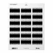 Adresetiketten van het donkerbruin-witje-huwelijk etiket (Full Sheet)