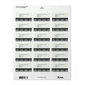 Adresetiketten van het donkerbruin-witje-huwelijk etiket (Full Sheet)