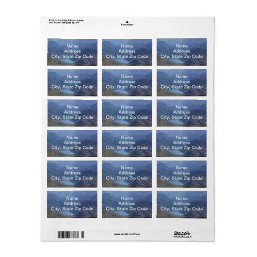 Adresetiketten van het meer etiket (Full Sheet)