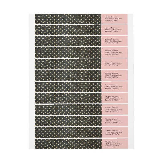 Adresetiketten van het poolwrakken van Paris Polka (Vel)
