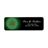 Adresetiketten van Ierse celtic knot Etiket (Voorkant)