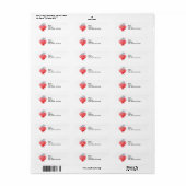 Adresetiketten van mijn Valentijnsdag Etiket (Full Sheet)