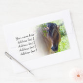 Adresetiketten van paarden rechthoekige sticker (Envelop)