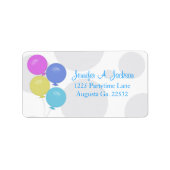 Adresetiketten van partijballonnen etiket (Voorkant)