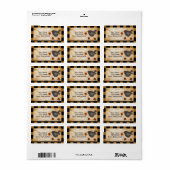 Adresetiketten van prim Crow en Acorns Etiket (Full Sheet)