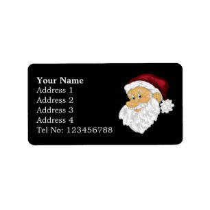 Adresetiketten van Santa Face (M) Etiket