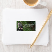 Adresetiketten van Shepherd Puppy Etiket (Insitu)