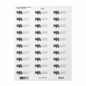 Adresetiketten van trekkers etiket (Full Sheet)