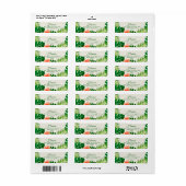 Adresetiketten van Tropical Island Beach Luau Etiket (Full Sheet)