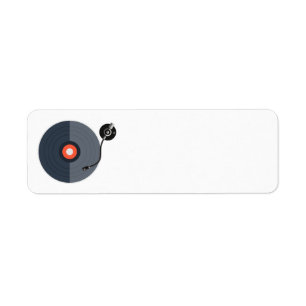 Adresetiketten van vinylrecord etiket