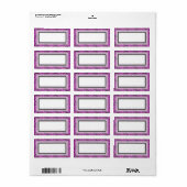 Adresetiketten van vlinderbloemkolen etiket (Full Sheet)