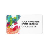 Adresetiketten van vogels etiket (Voorkant)