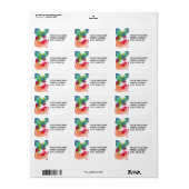 Adresetiketten van vogels etiket (Full Sheet)