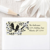 Adresetiketten van  vogelsoorten Daisy Flowers Etiket (Insitu)