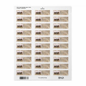Adresetiketten van wilde paarden etiket (Full Sheet)