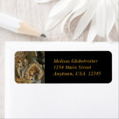 Adresetiketten—Venetiaanse maskers Etiket (Insitu)