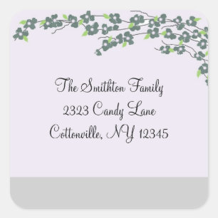 Adresetiketten Vierkante Sticker