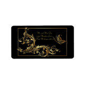 Adresetiketten/vlinder en zwenken etiket (Voorkant)