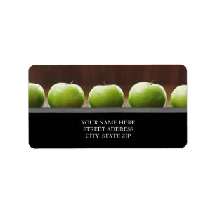 Adresetiketten voor appelen etiket