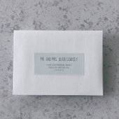 Adresetiketten voor blauw en grijs Baby shower Sticker