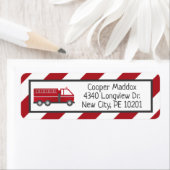 Adresetiketten voor brandweerauto's voor brandweer etiket (Insitu)