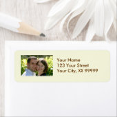 Adresetiketten voor bruiloft op Cream Etiket (Insitu)