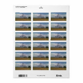 Adresetiketten voor Cloudy Sky Etiket (Full Sheet)