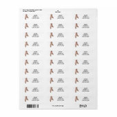 ADRESETIKETTEN VOOR DE BALLETLIEFHEBBER ETIKET (Full Sheet)