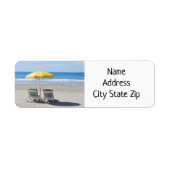 ADRESETIKETTEN VOOR DE **BEACH LOVER** ETIKET (Voorkant)