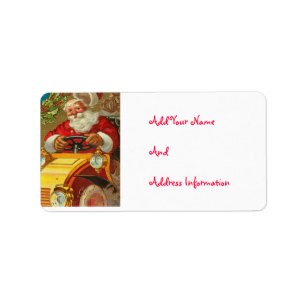   Adresetiketten voor de kerstman Etiket