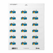 Adresetiketten voor de Thanksgiving van Pilgrim Ma Etiket (Full Sheet)