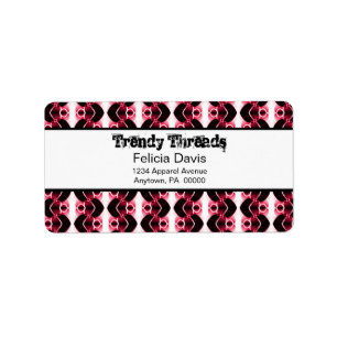 Adresetiketten voor dempingretro etiket