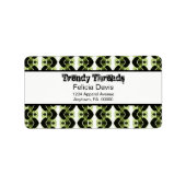 Adresetiketten voor dempingretro etiket (Voorkant)